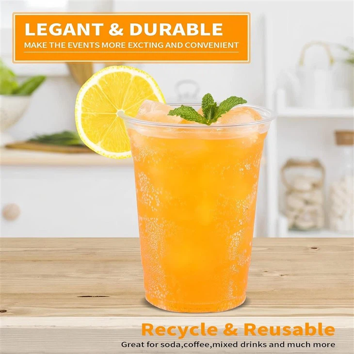 16 Oz PET Plastic Cups (98mm)